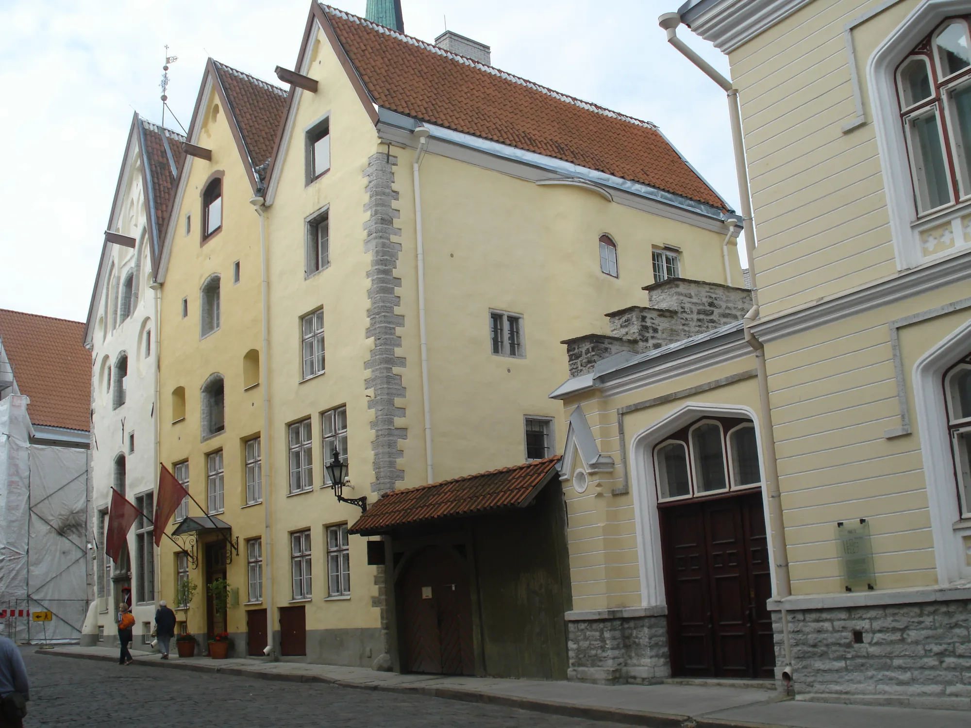 The Three Sisters (Kolm Õde), three adjoining medieval gabled merchant houses on Pikk street in Tallinn Old Town